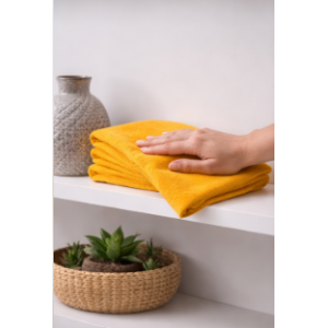 CHIFFON POUSSIERE MICROFIBRE MEUBLE - FABRICATION FRANCAISE Jaune