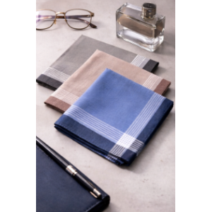 Coffret de 3 mouchoirs homme