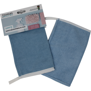 GANT MICROFIBRE BOUCLETTE BLEU