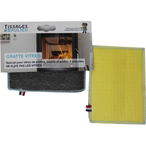 GRATTE VITRES NETTOYAGE POELE ET INSERT BOIS